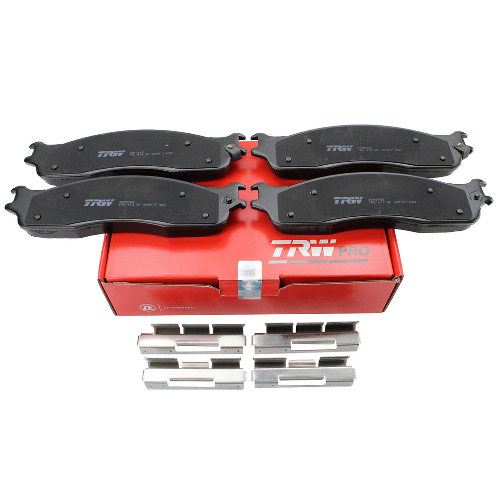 Set of 4 TRW Pro Front Metallic Brake Pads for Dodge Ram 1500 2500 3500