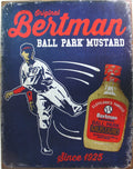 Tin Metal Sign for Bertman Mustard Baseball Park (1925)