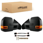 Black Power Side Mirror for Ford F-150 (2004–2014) Heated Towing
