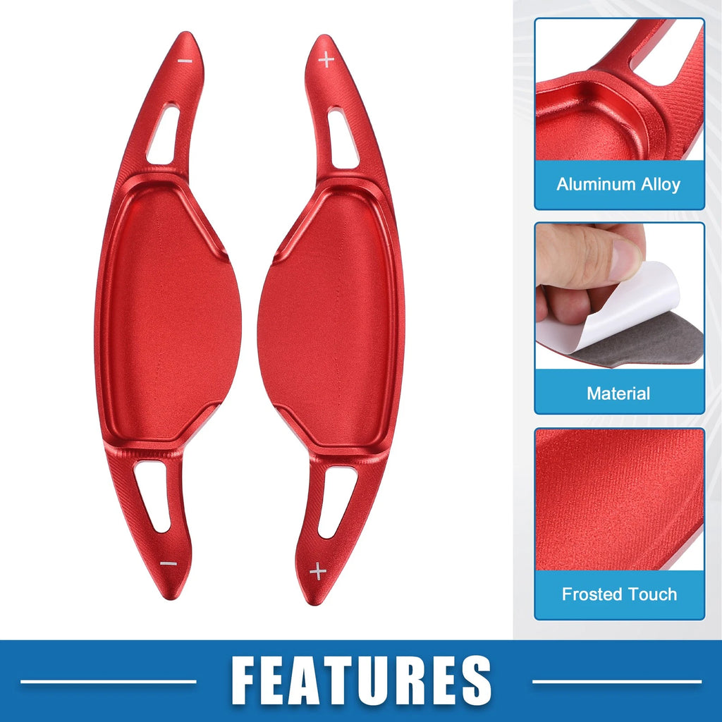 Set of 2 Steering Wheel Shift Paddle Covers for Nissan Altima (2019–2021) Red