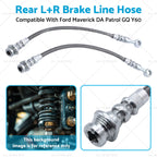 Brake Line Hose Set of 2 for Nissan Patrol GQ (1990–1997) RB30 RD28T