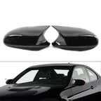 Black Rearview Mirror Cover Caps for BMW E81 E82 E87 E88 E90 E91 E92 (2006-2013)