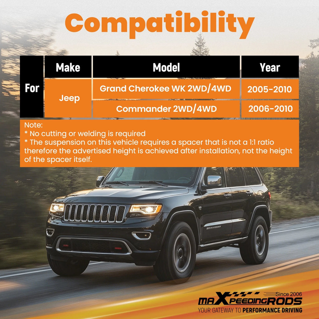 3" Full Level Lift Kit for Jeep Grand Cherokee WK (2005–2010)