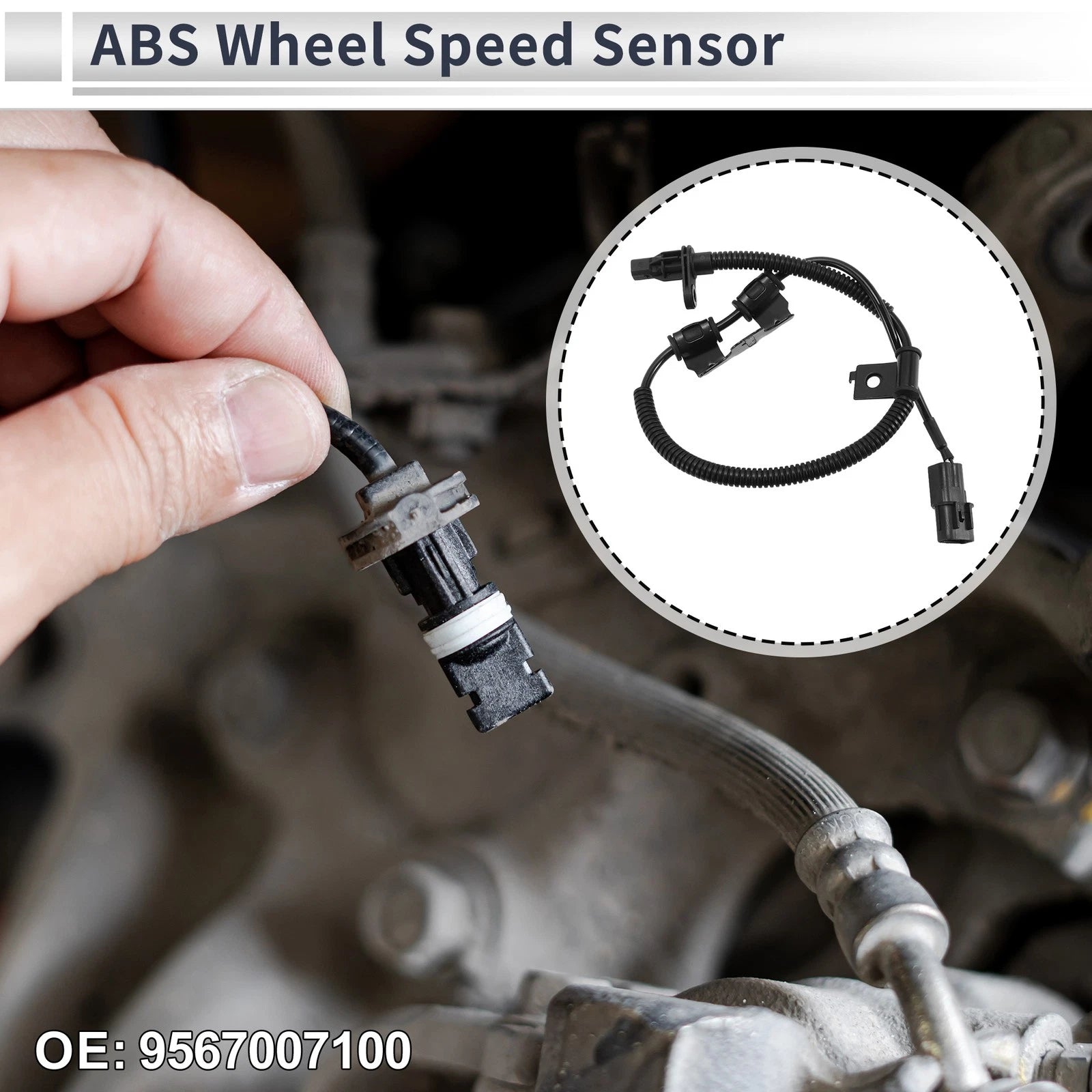 ABS Wheel Speed Sensor No. 9567007100 for Kia Picanto (2004–2011)
