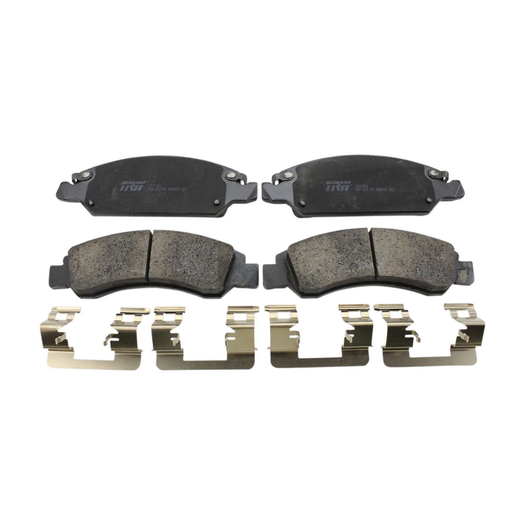DuraGo Front Rotors & TRW Pro Ceramic Brake Pads Kit for Chevy Tahoe GMC Yukon (V8)