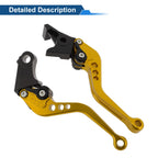 Adjustable Short Brake Clutch Lever for Honda CB599/CB600 Hornet (1998–2006) Gold Tone