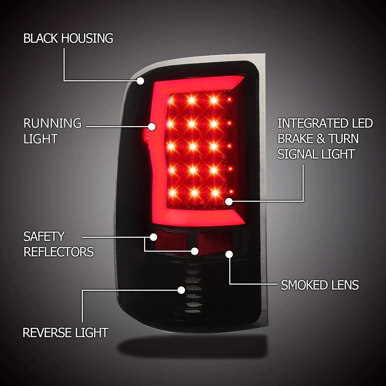 LED Tail Lights for GMC Sierra 1500 2500HD 3500HD (2007-2014)