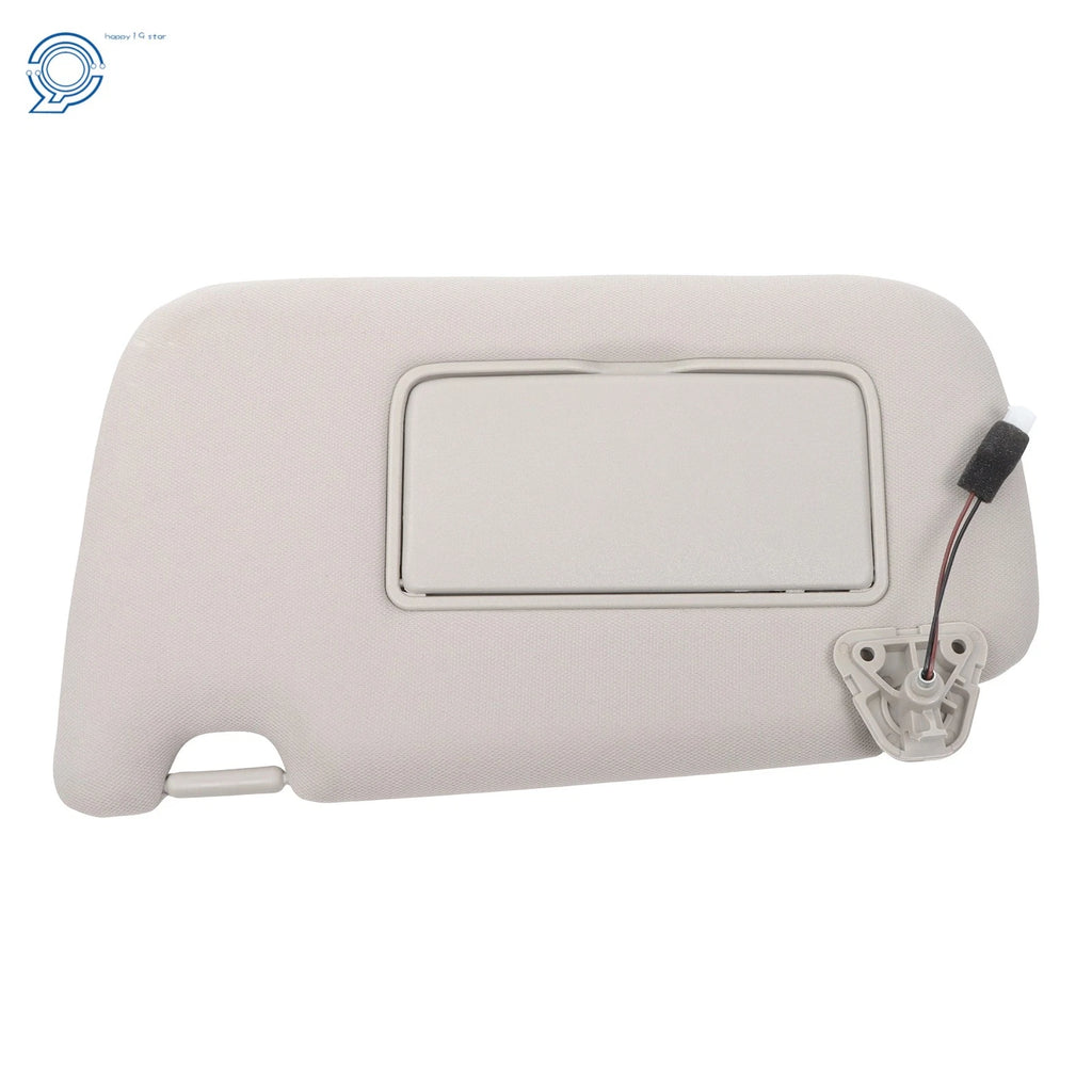 Driver Sun Visors for Nissan Sentra (2013–2019) with Vanity Mirror, Light Gray
