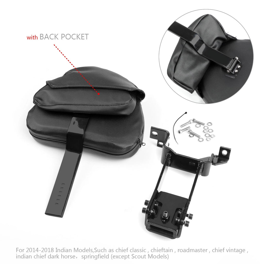 Plug-In Driver Backrest + Mounting Kit for Indian Chieftain Roadmaster (2014–2023)