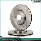 Front Drilled Slotted Brake Rotors for Acura MDX RLX ZDX (2010–2013)