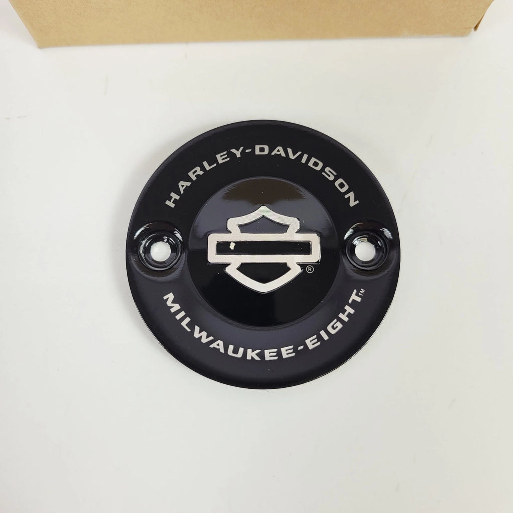 Genuine Harley-Davidson Timer Cover Medallion Insert 25600078 Black (2017–2024)