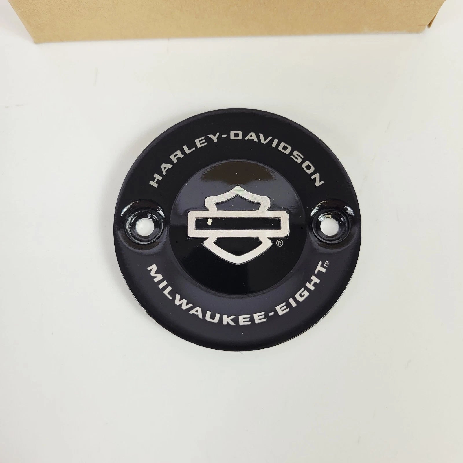 Genuine Harley-Davidson Timer Cover Medallion Insert 25600078 Black (2017–2024)
