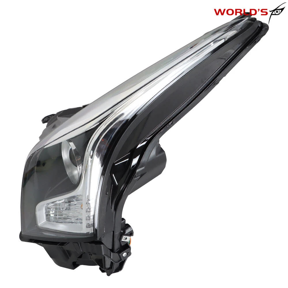 Halogen Projector Headlight Left Side for Cadillac ATS (2013–2018) Chrome
