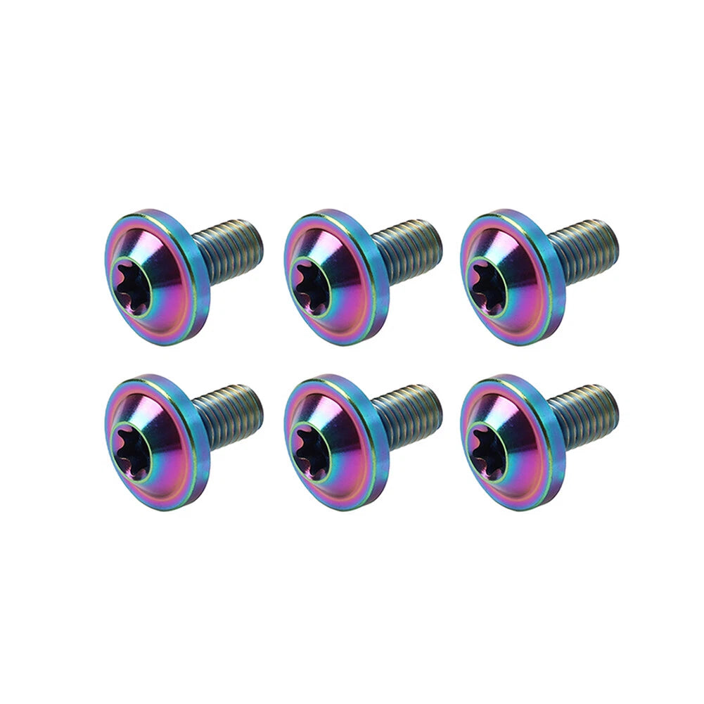 6pcs Alloy Truss Torx Head Screws M6x10mm for Bike Motorcycle