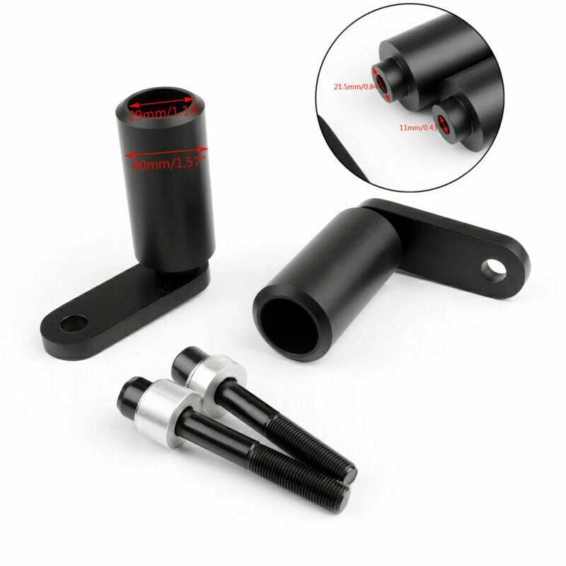 Frame Sliders Crash Protector for Honda CBR 1000RR (2004–2005) No Cut Black