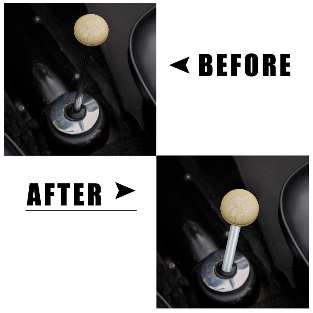 3.5" Shift Knob Aluminum Alloy Gear Shifter Lever M10x1.25 for Mitsubishi 