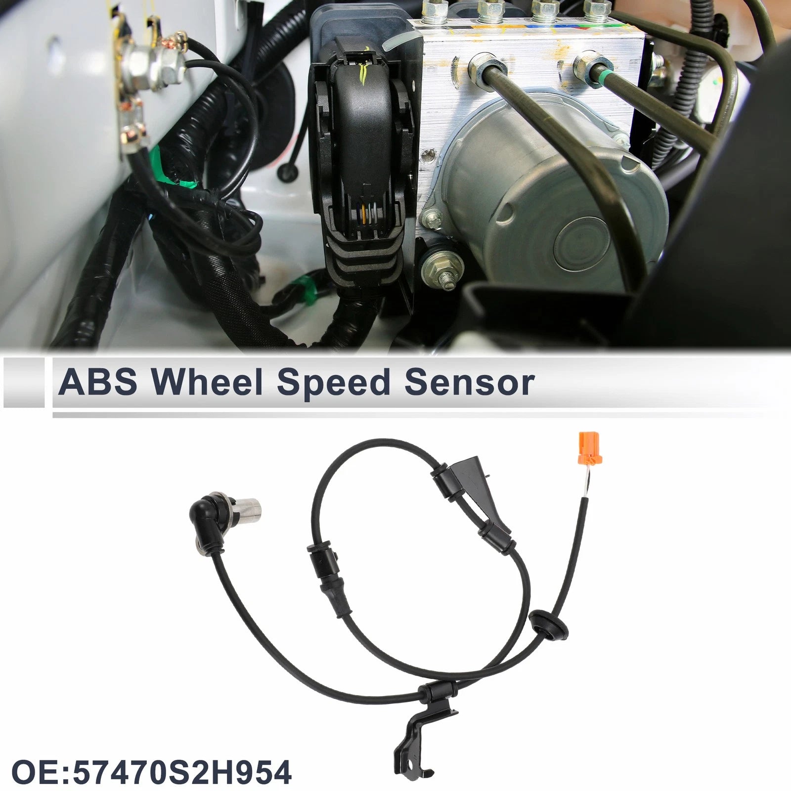 ABS Wheel Speed Sensor No. 57470S2H954 for Honda HR-V (1999–2006) Rear Right