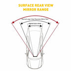 17-Inch Wide Angle Convex Rear View Mirror for Car Truck SUV
