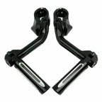 1 1/4" Black Foot Peg Clamps for Harley