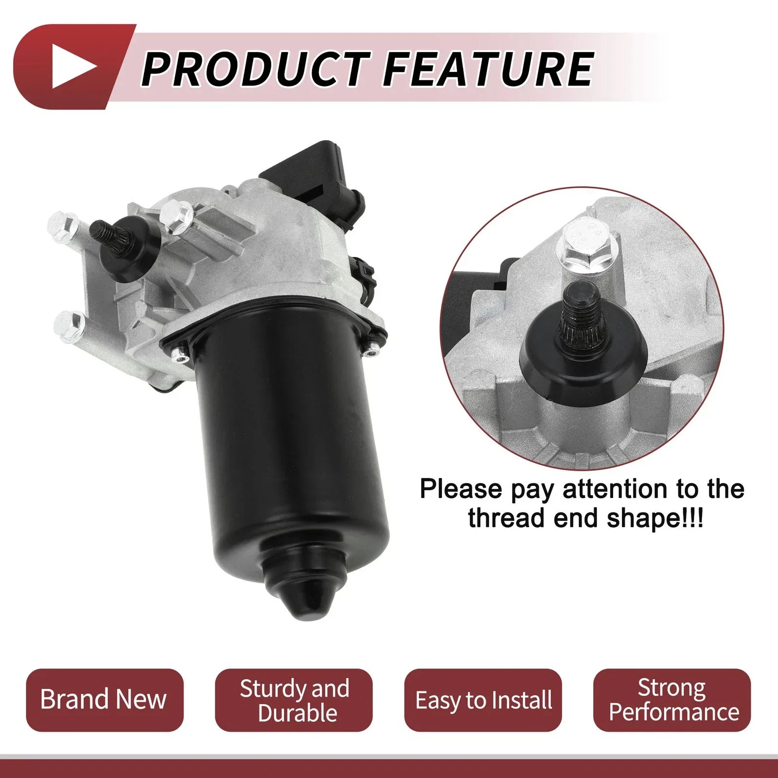 Windshield Wiper Motor for Hyundai Elantra 2009-2012 (2 x 5 Pin)