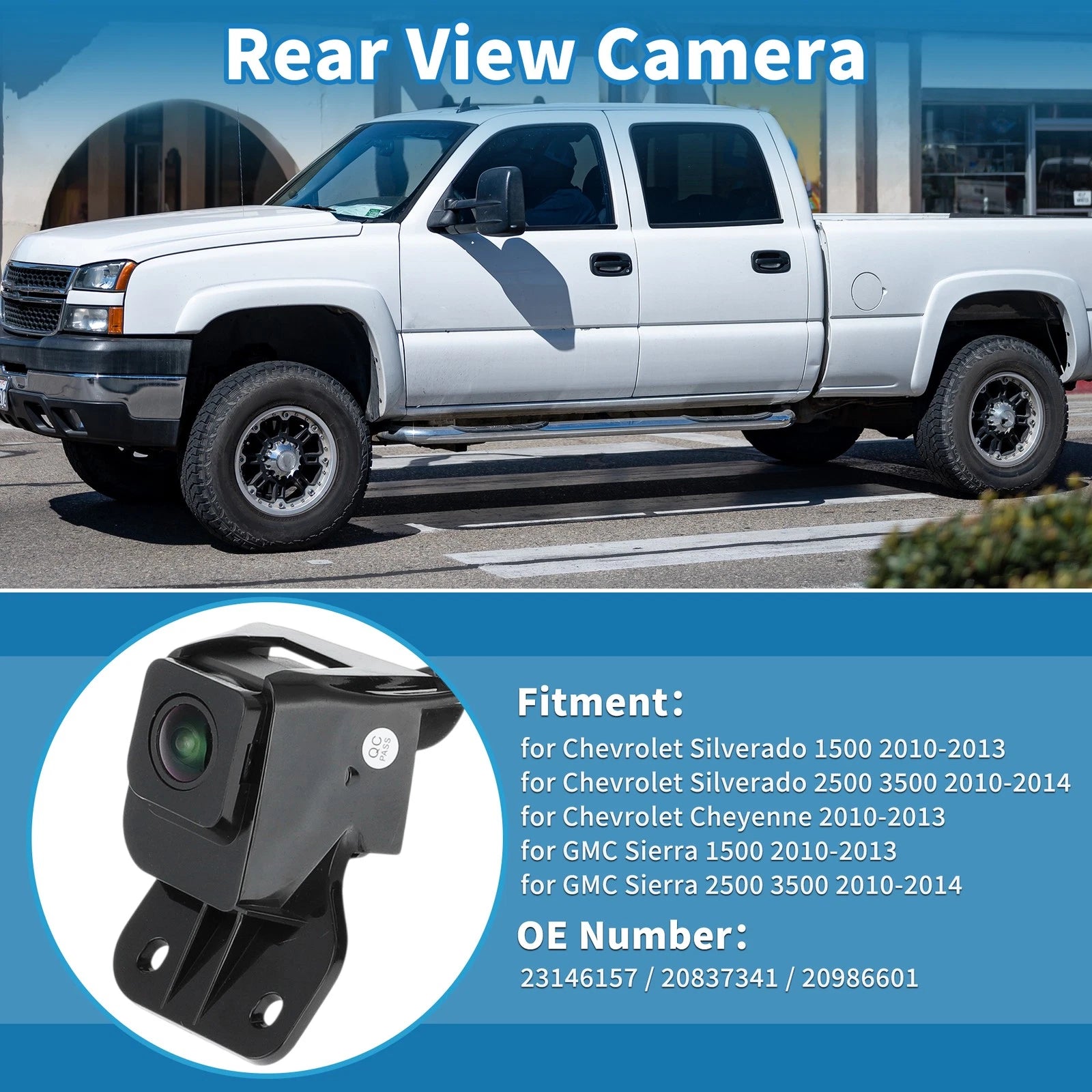 Rear View Park Assist Camera for Chevrolet Silverado, GMC Sierra (2010–2013)