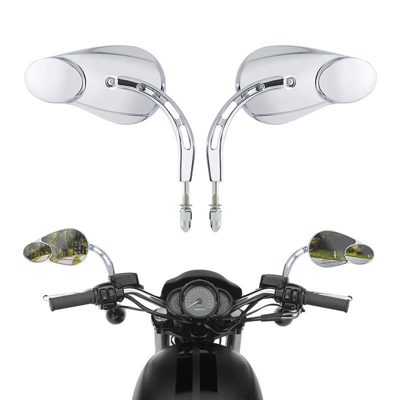 8mm Rearview Side Mirrors for Harley Heritage Softail Classic (1988–2016)