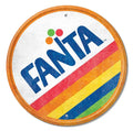 Fanta Round Decorative Metal Aluminum Sign #2641