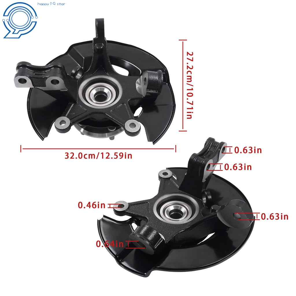 Front Right Steering Knuckle & Wheel Hub Bearing for Honda Pilot (2003-2004)