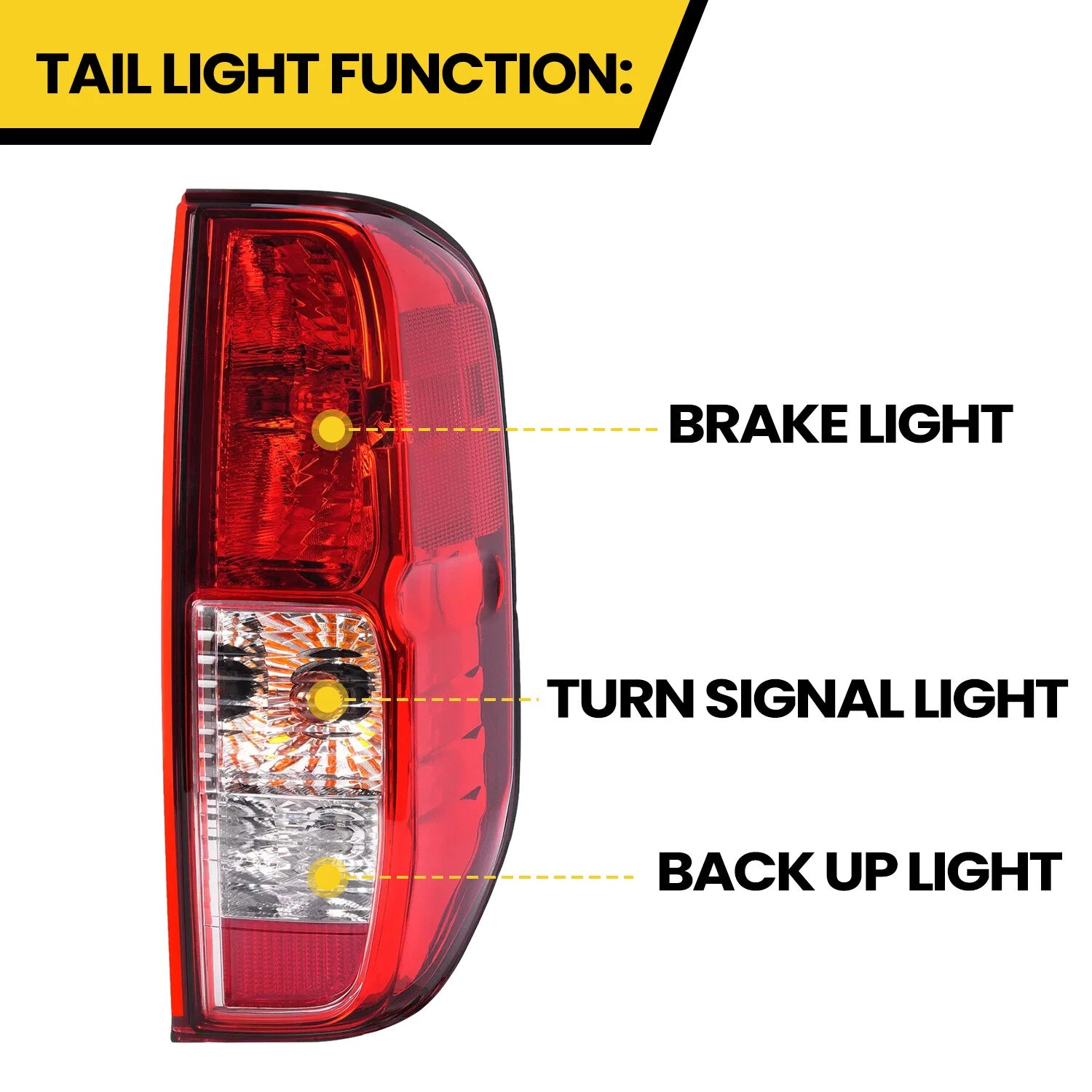 Passenger Side Tail Light for Nissan Frontier (2005–2021)