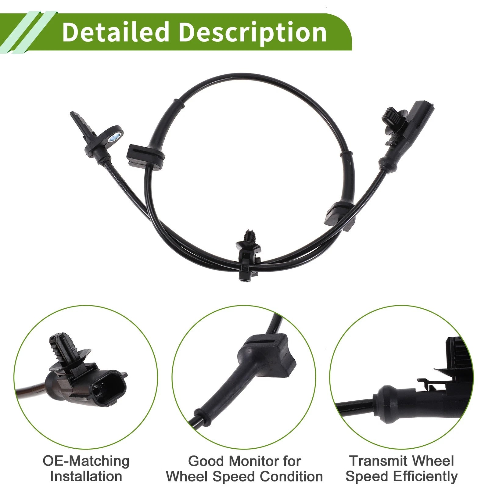 ABS Wheel Speed Sensor 8V512C204CA for Ford Fiesta Mk6 (2008–2017)