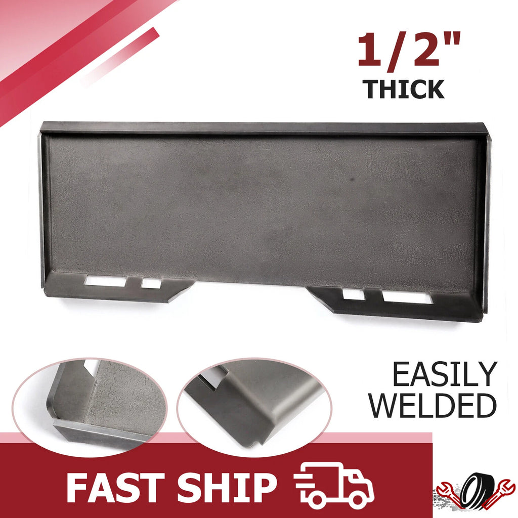 1/2" Steel Quick Tach Mount Plate for Bobcat Skidsteer (YYYY–YYYY)