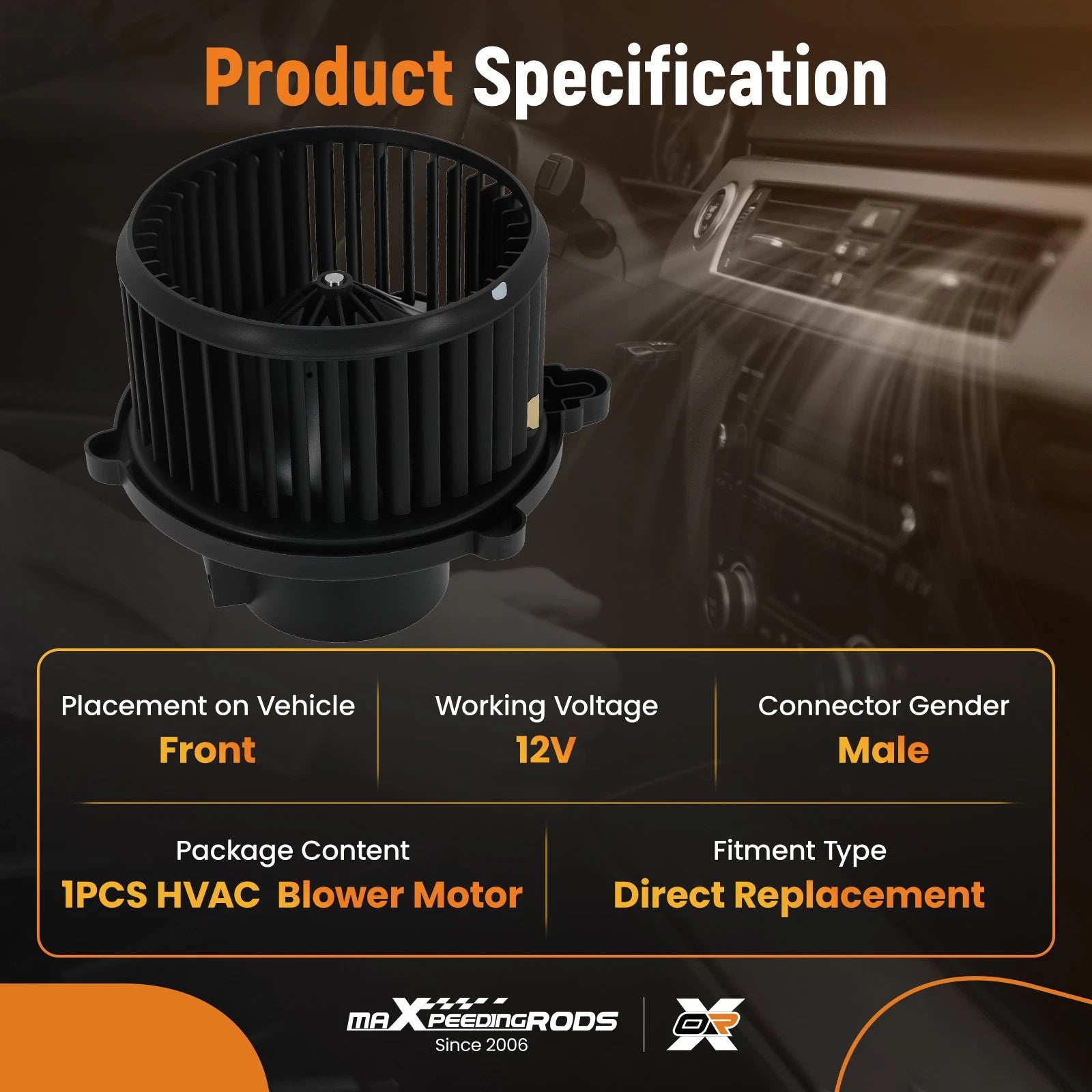 Heater Blower Motor for Kia Spectra LX SX (2004–2009) 971132F000 700138