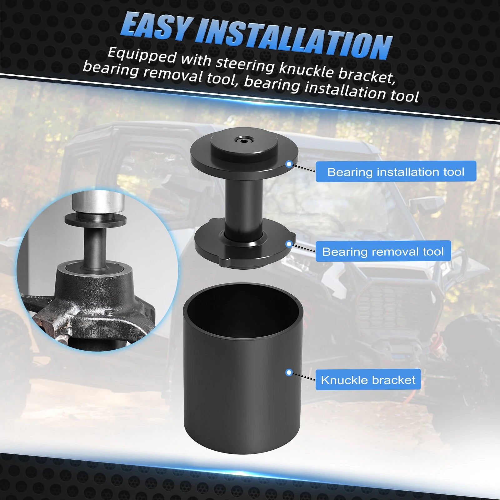 Wheel Hub Bearing Removal Tool for Polaris RZR XP 1000 EPS (2014–2021)