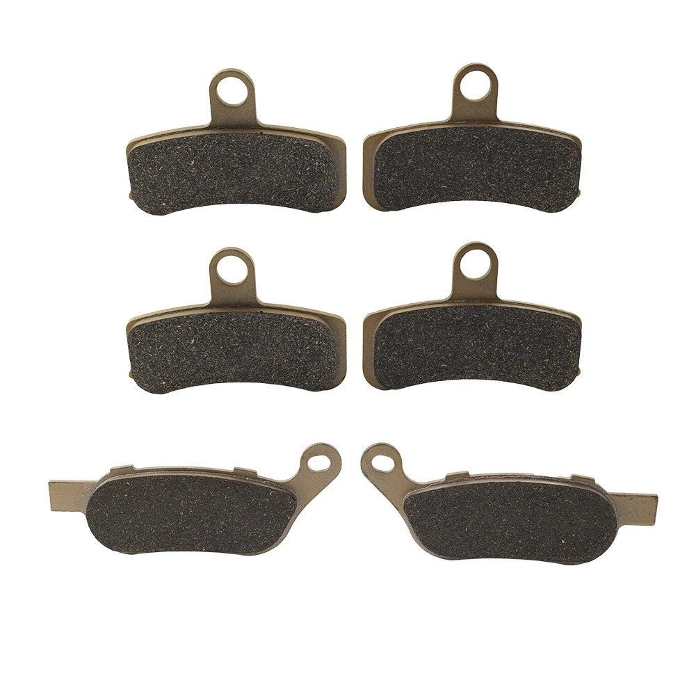 Front Rear Brake Pads for Harley FXDF Fat Bob (2008–2017) Brass Fiber