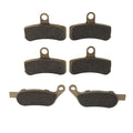 Front Rear Brake Pads for Harley FXDF Fat Bob (2008–2017) Brass Fiber