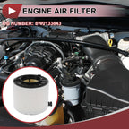 Car Engine Air Filter No. 8W0133843 for Audi SQ5 3.0L (2018–2024)