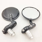 Carbon Fiber 7/8" Handlebar End Mirrors for Honda Grom 125 (2014–2020)