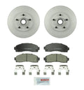 Set of 2 Bosch Front Vented Rotors & Ceramic Brake Pads for Ford Mazda