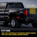 Set of 4 LED Side Fender Marker Lights for Chevrolet Silverado 2500HD 3500HD (2001–2014)
