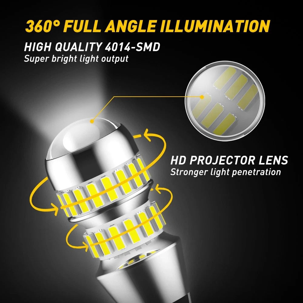 T15 921 912 LED Reverse Backup Light Bulbs (2400 LM)