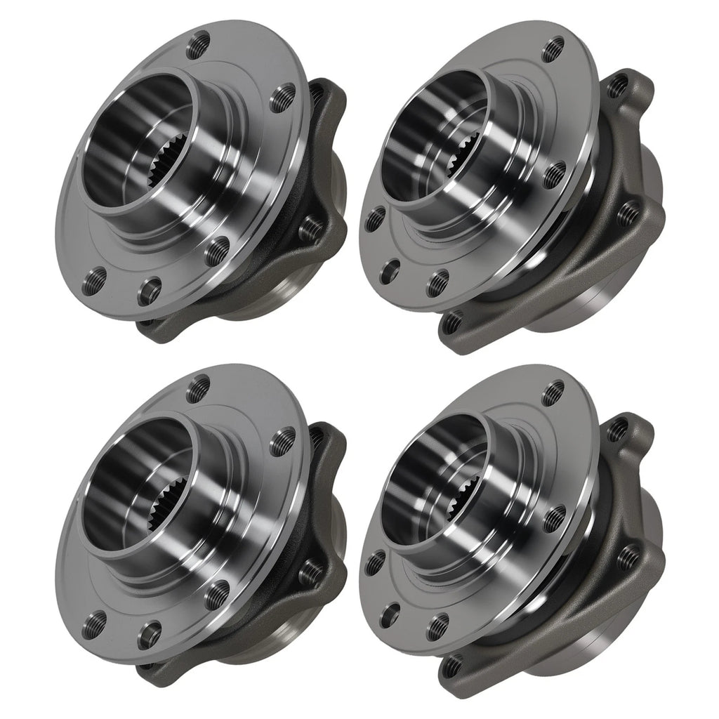Set of 2 Front Rear Wheel Hub Bearing Assemblies for Chrysler 200 AWD (2015–2017)