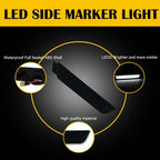 LED Reflector Lights for Chevy Camaro (2010–2015) Black Lens Rear Side Marker