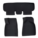 Set of 4 TPE Black Waterproof Floor Mats for Tesla Model 3 (2024–2025)