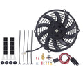 9" Electric Curved Radiator Cooling Fan Universal 700CFM with Thermostat