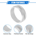 3pcs AC Switch Knob Cover Ring for Jeep Wrangler JK JKU (2011–2018) Silver