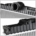 2-Row Aluminum Core Cooling Radiator for Kenworth W900/T660/T880 (2008–2015)