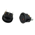 Rocker switch 10 x SPST 2-pin Red LED for Marine Boat Car RV Motorcycle