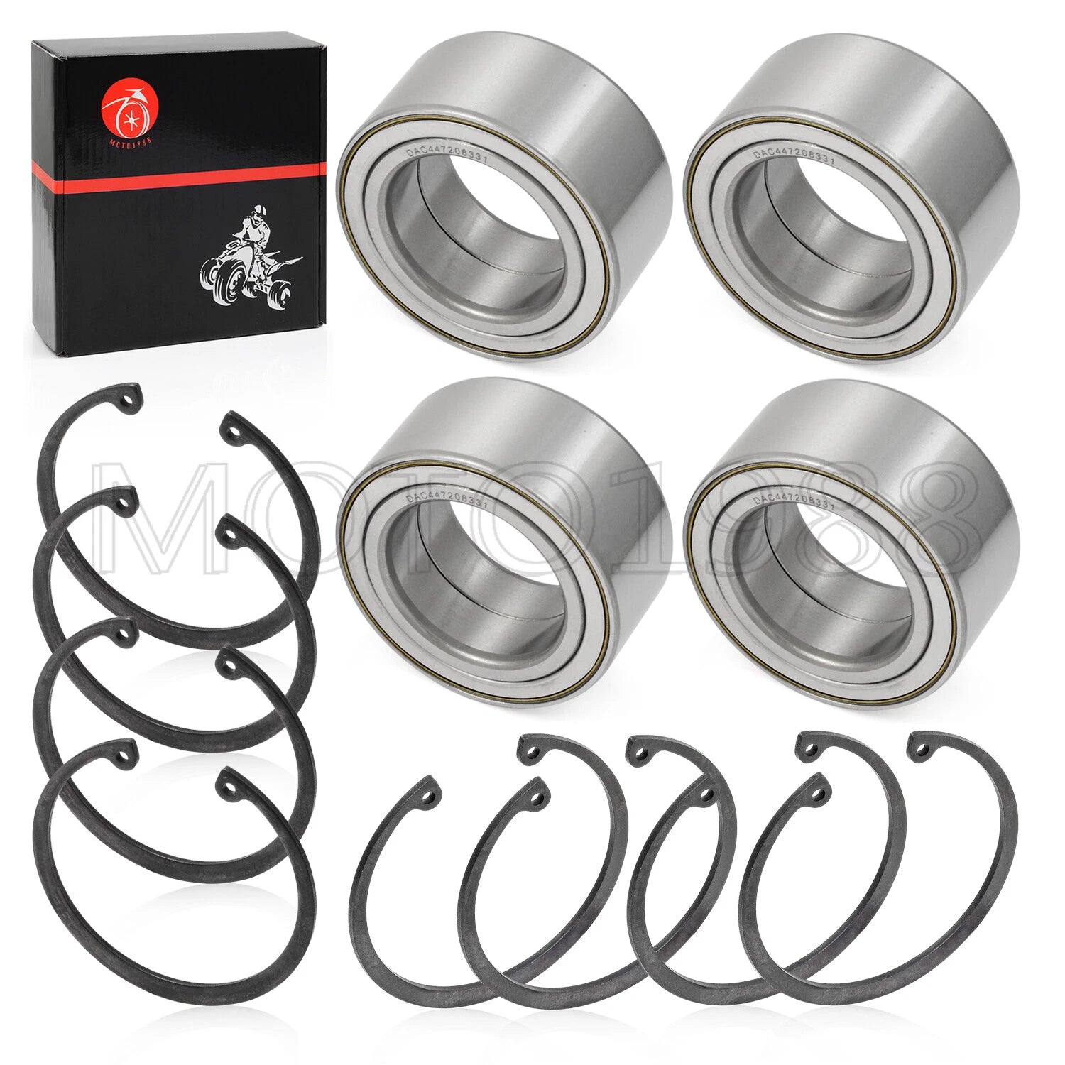 Set of 4 Front & Rear Wheel Bearings for Polaris RZR XP 1000 S-XP 2014–2022 3514924