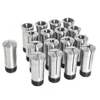 17PC Round Collet Set for 5C Lathe (Precision Tooling)