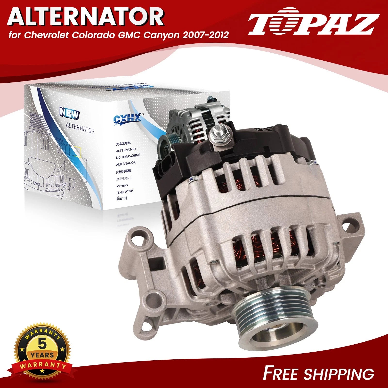 Alternator for Chevrolet Colorado GMC Canyon (2007–2012) 125A 12V